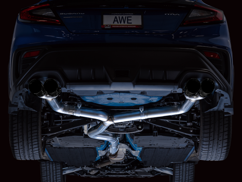 Subaru WRX Performance Exhaust - AWE Tuning - Cat-Back Track - Diamond Black - `22-`27